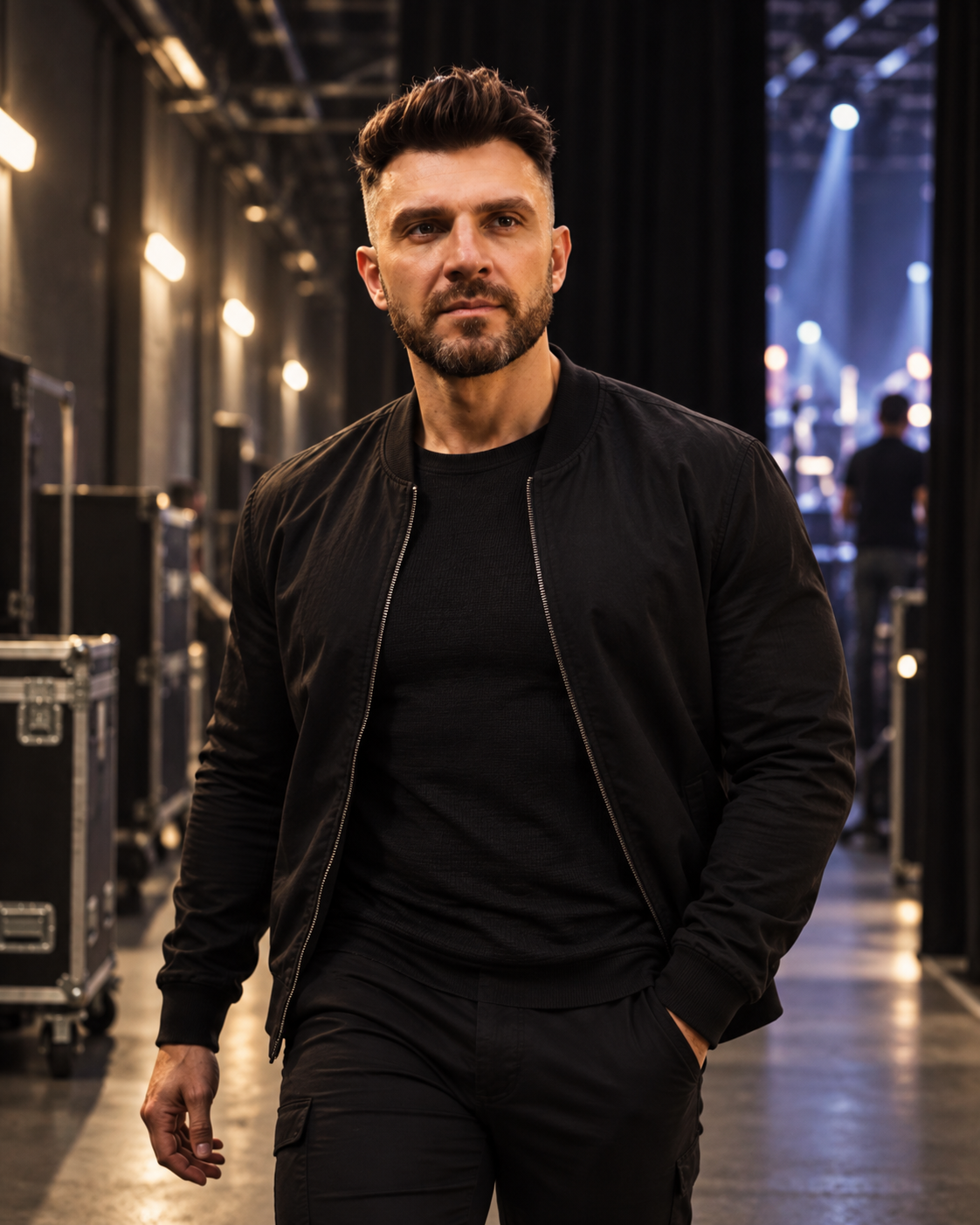 BEDIN nos bastidores de um palco